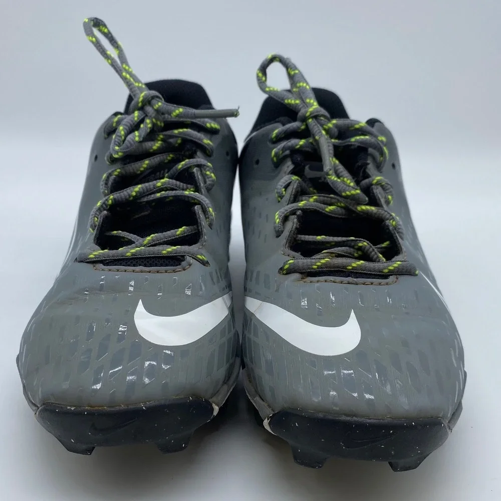 Nike Hyperdiamond 4 Keystone Kids 5Y Grey Black Baseball Softball Cleats CZ5919